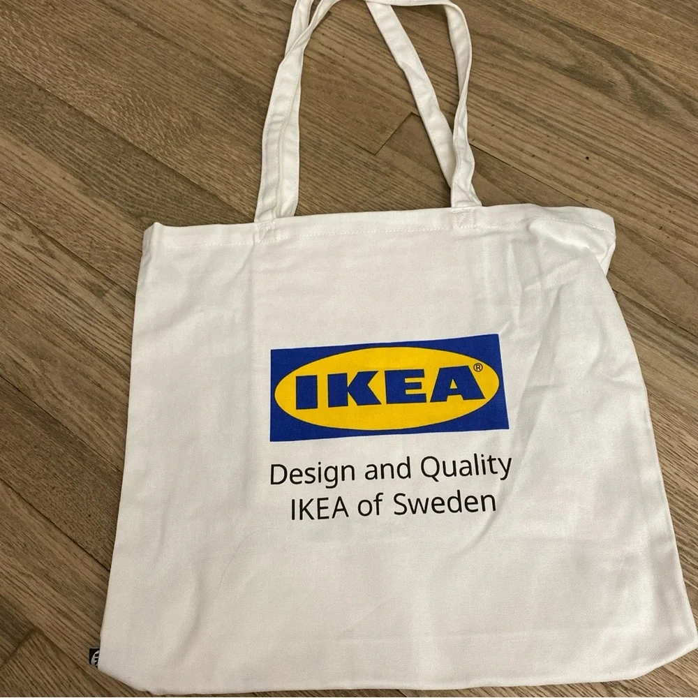 EFTERTRÄDA White Tote Bag IKEA Inside Pocket Asia Exclusive - Picture 4 of 9